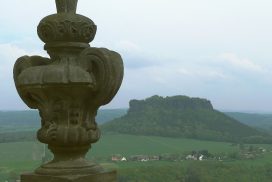Blick von Königstein auf den Lilienstein - Sächsische Schweiz