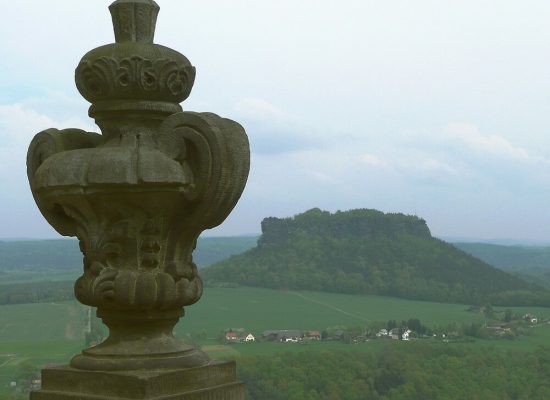 Blick von Königstein auf den Lilienstein - Sächsische Schweiz